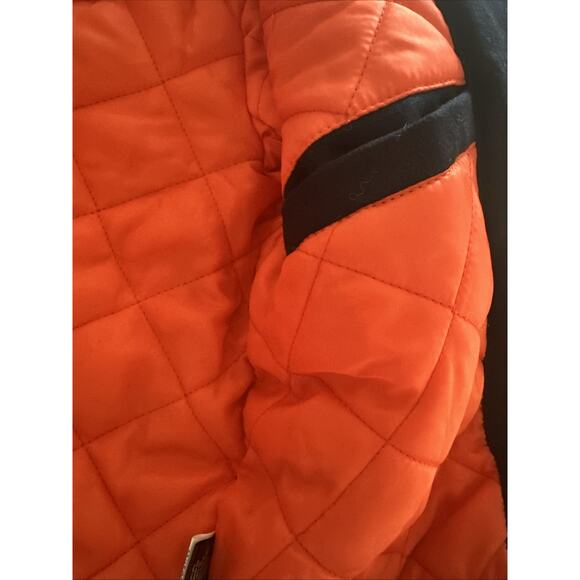 NFL Ultra Game Chicago Bears Varsity Coaches Snap Up Felt Jacket Coat Youth 8 - Picture 10 of 13